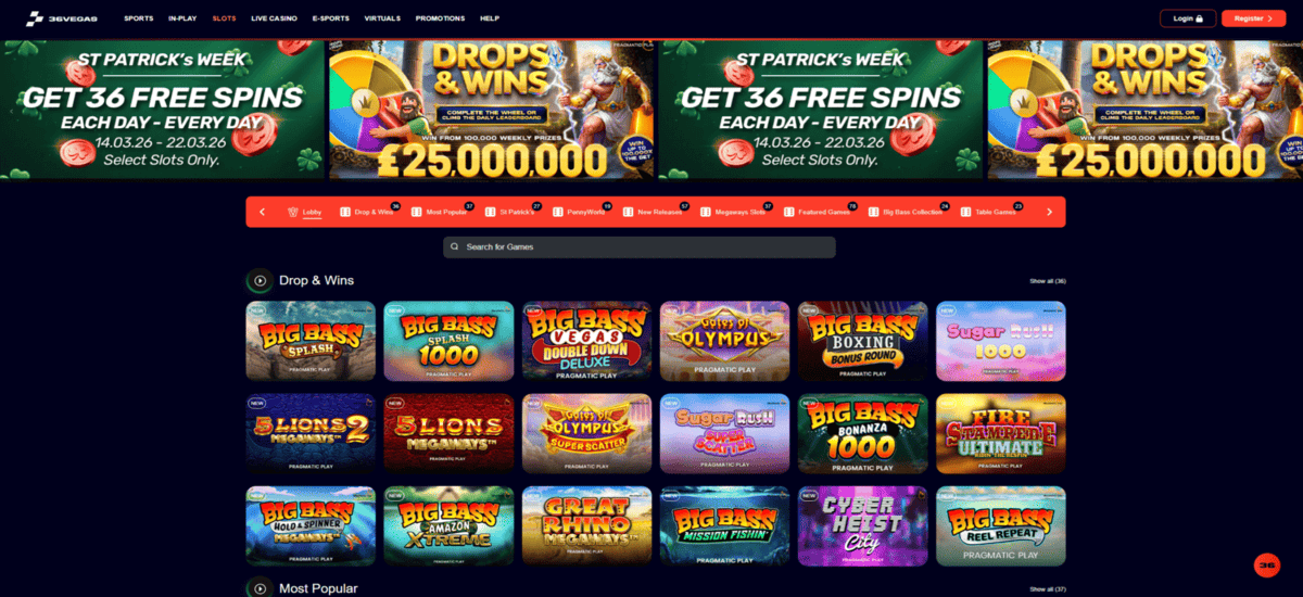 36Vegas Casino UK