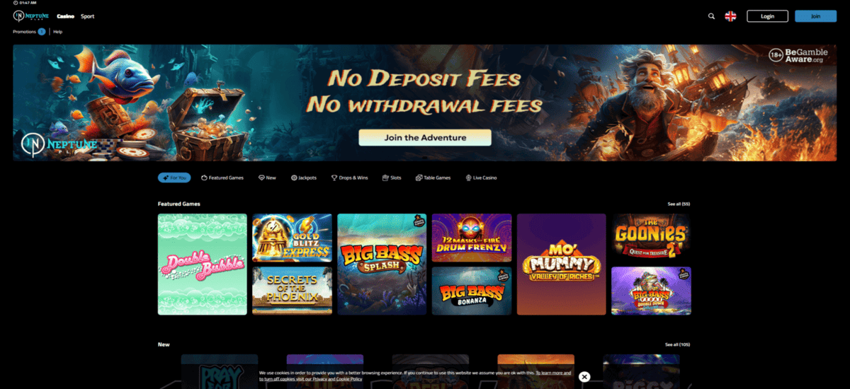 Neptune Play Casino UK